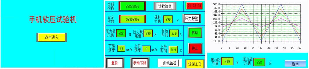 手機(jī)試驗(yàn)機(jī)界面圖